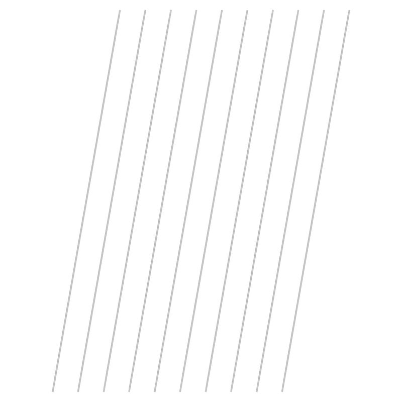 M METERXITY 10-Pack 304 Stainless Steel Solid Round Rod, 1.2x300mm Metal Solid Shaft Rods for DIY Craft/Model Car/Helicopter Airplane/Metal Working, Lathe Bar Smooth Stock [0.05x11.81IN] - Image 1